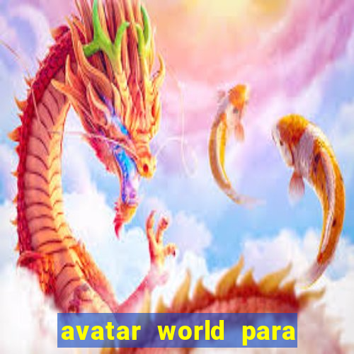 avatar world para imprimir e colorir